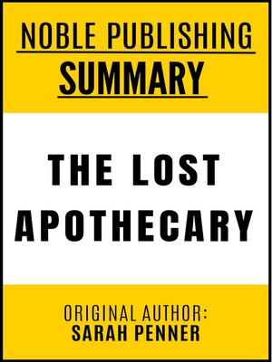 cover image of Summary of The Lost Apothecary by Sarah Penner